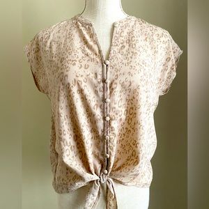 OLIVE AND OAK LEOPARD TOP SMALL